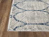 Abani Arto ART130A Geometric Trellis Ivory and Grey Area Rug